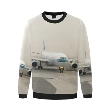HOODIE - 87 Men's Oversized Fleece Crew Sweatshirt e-joyer
